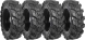 set of 4 30x10-16 (10x16.5) solid dura-flex skid steer tires with 8x8 rim