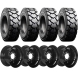 set of 4 10x16.5 12-ply primo heavy duty mounted tire & wheel package