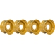 set of 4 titan wheels 16.5x8.25 - 4 3/8" offset 8x8 bolt cat yellow