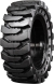 set of 4 33x12-20 (12x16.5) solid dura-flex skid steer tires with 8x8 rim