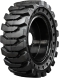set of 4 33x12-20 (12x16.5) solid dura-flex skid steer tires with 8x8 rim