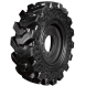set of 4 30x10-20 (10x16.5) extreme duty vertex solid rubber skid steer tires - 8x8 bolt rim