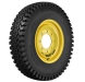 wolf paws pro series skid steer rims & tires - set