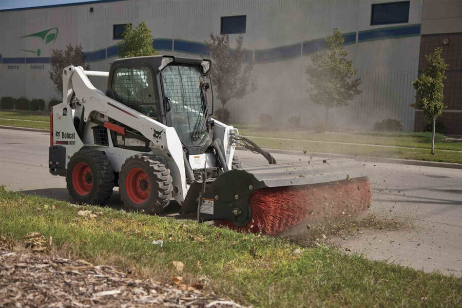 broom attachments for skid steer