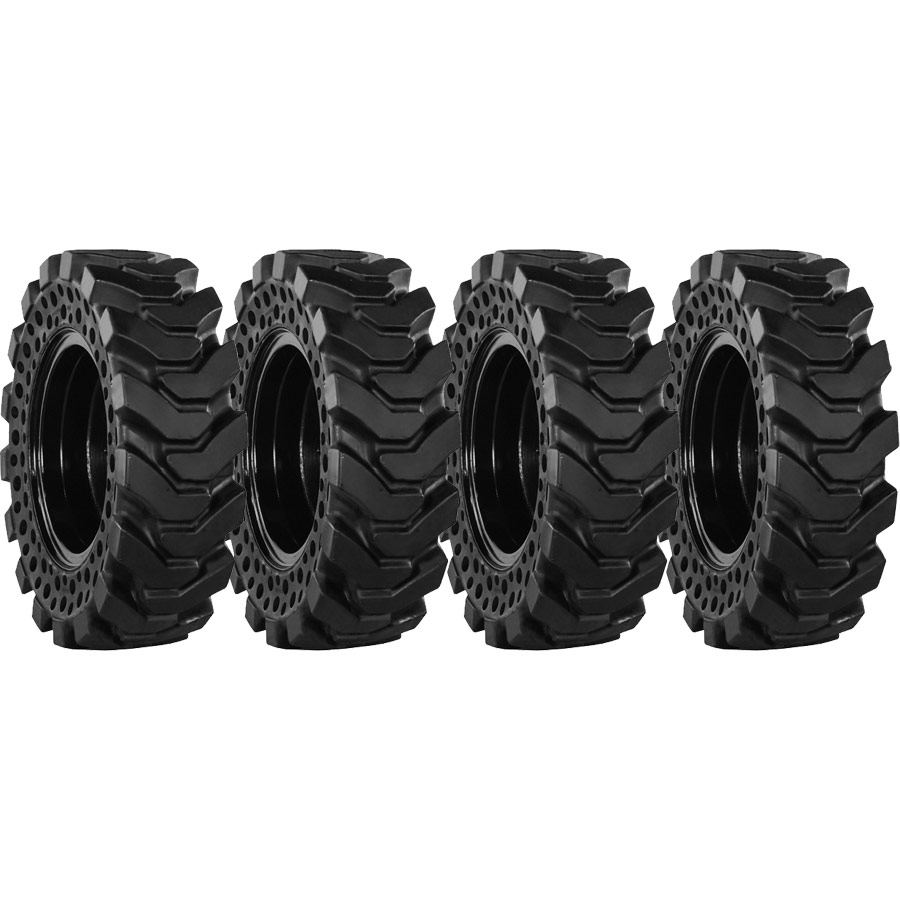 DuraFlex Heavy Duty 10x16.5 Solid Rubber Skid Steer Tires