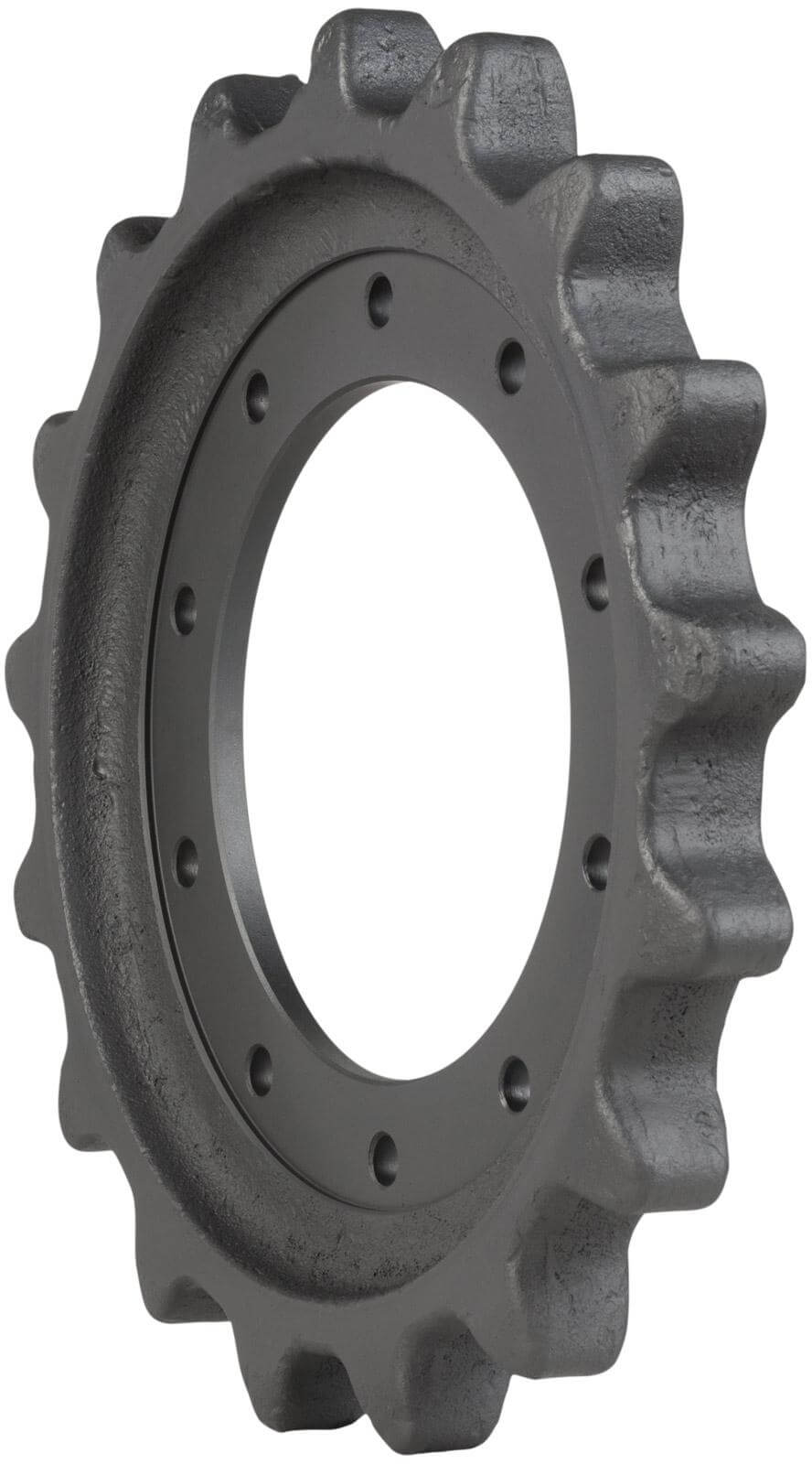 john deere 323d track sprocket 17 teeth 10 bolt hole