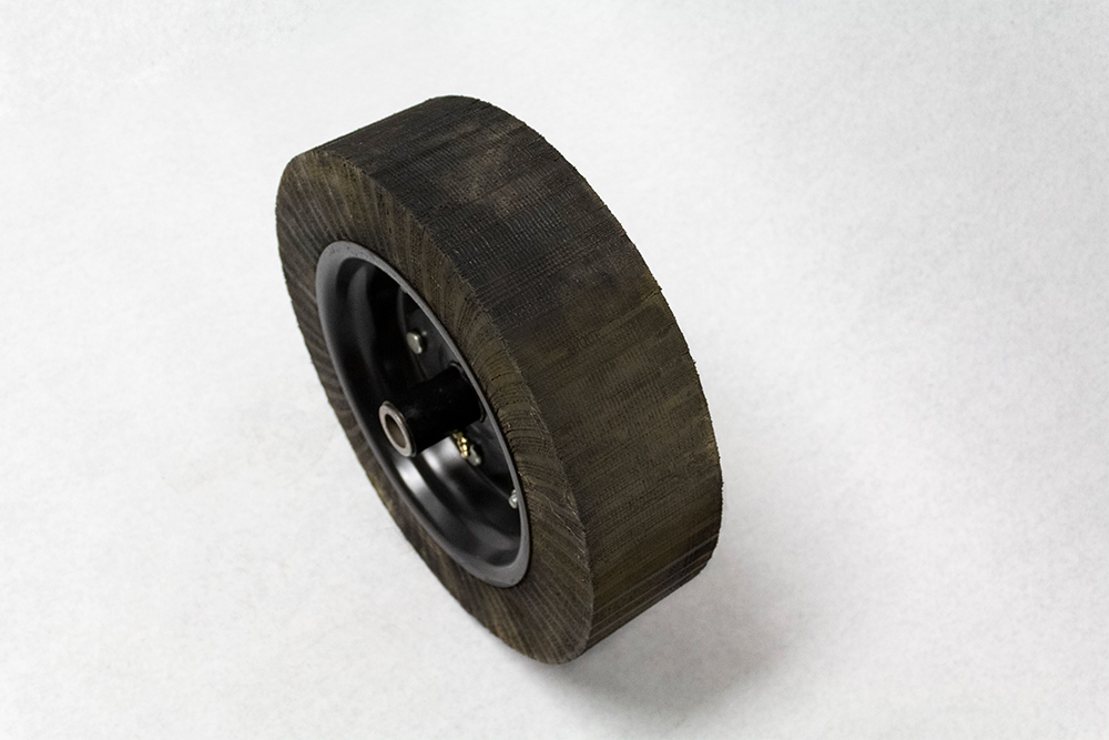 brush cutter 84" dual motor series solid rubber tire with hub assembly