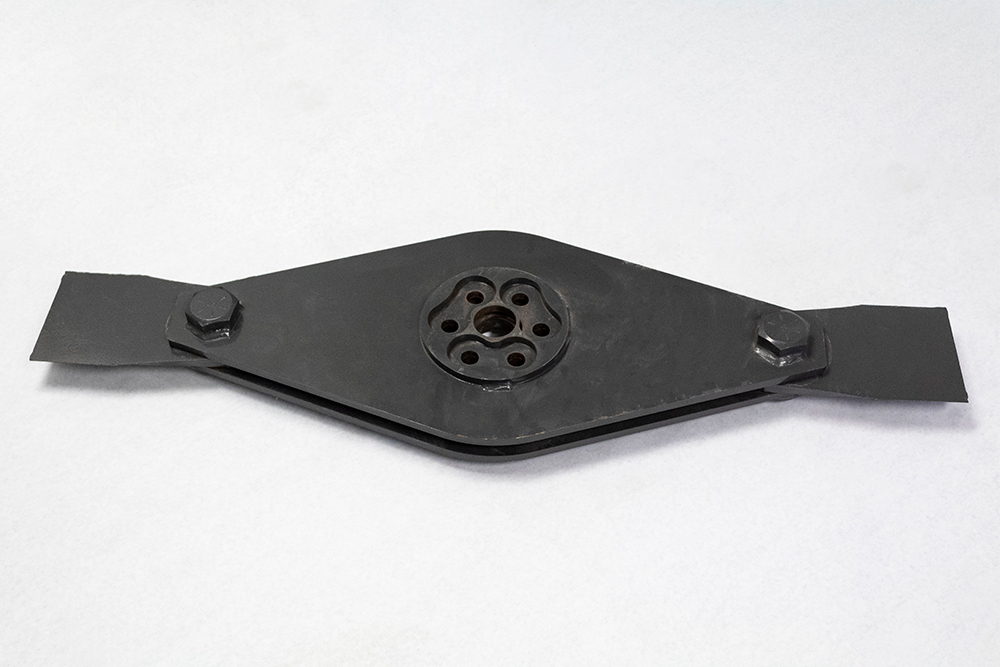 brush cutter swing arm blade carrier assembly (w/ blades)