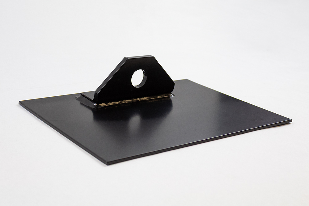 dispensing bucket door weldment to fit 1/2 yard hydraulic bucket