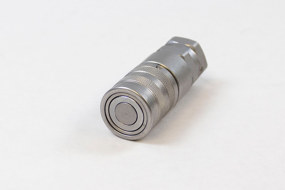 coupler female flat face 3/8" body 1/2" npt