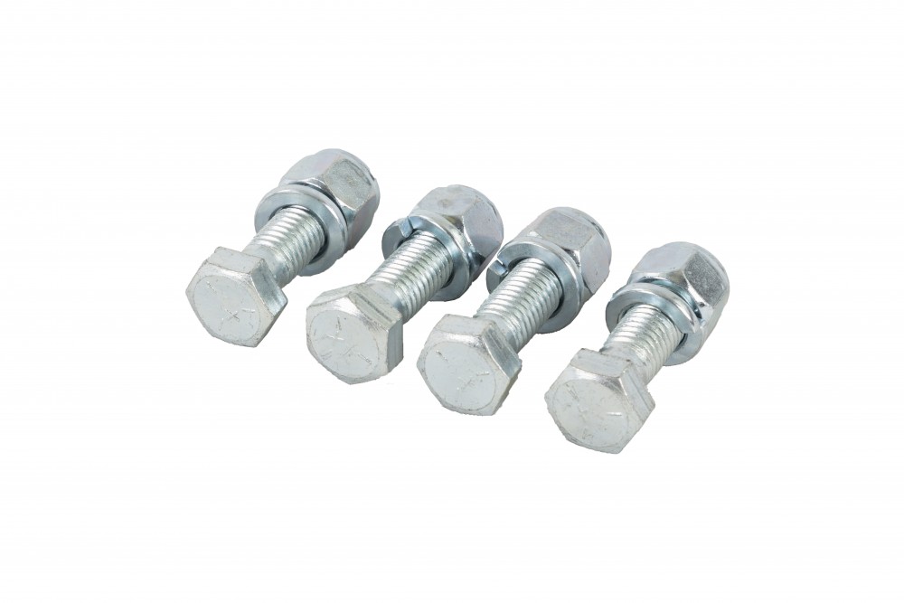 bolt kit 4-pack 5/8" x 2" for tractor cutter 1100, 1200, 1300, 1400, 1500, 1600, 1700, 1800, 1912, 1915, box blade 6100-6200, aerator 8100-8200
