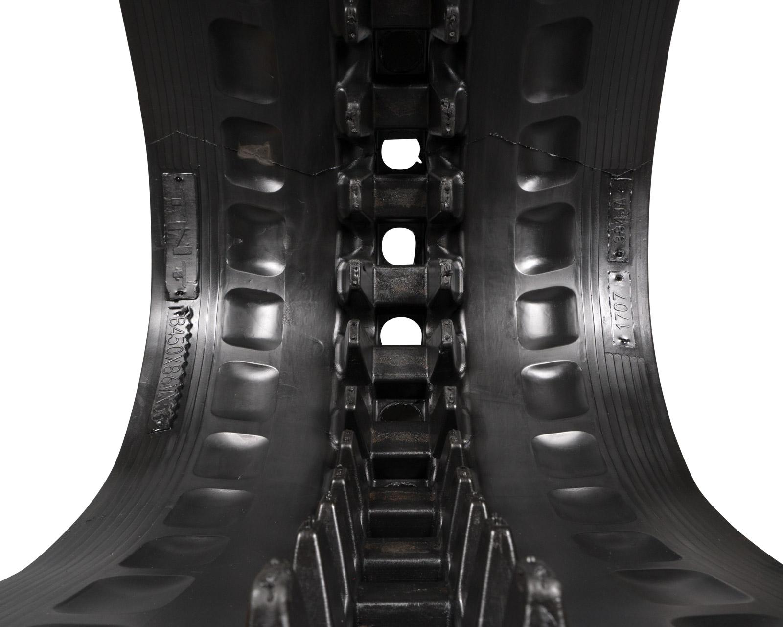 set of 2 18" heavy duty z pattern rubber track (450x86x55)