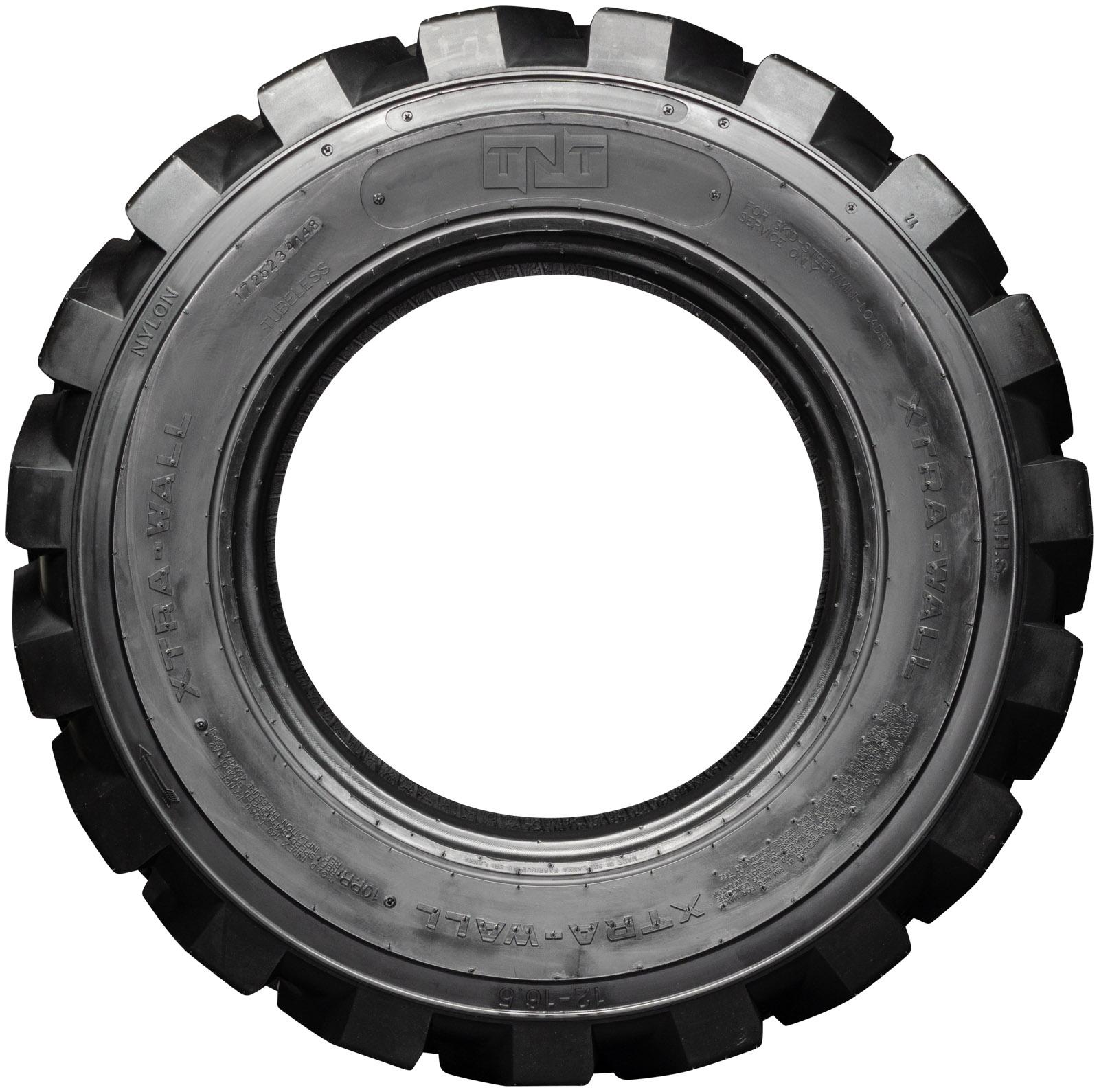 set of 4 12-16.5 12 ply xtrawall skid steer tires