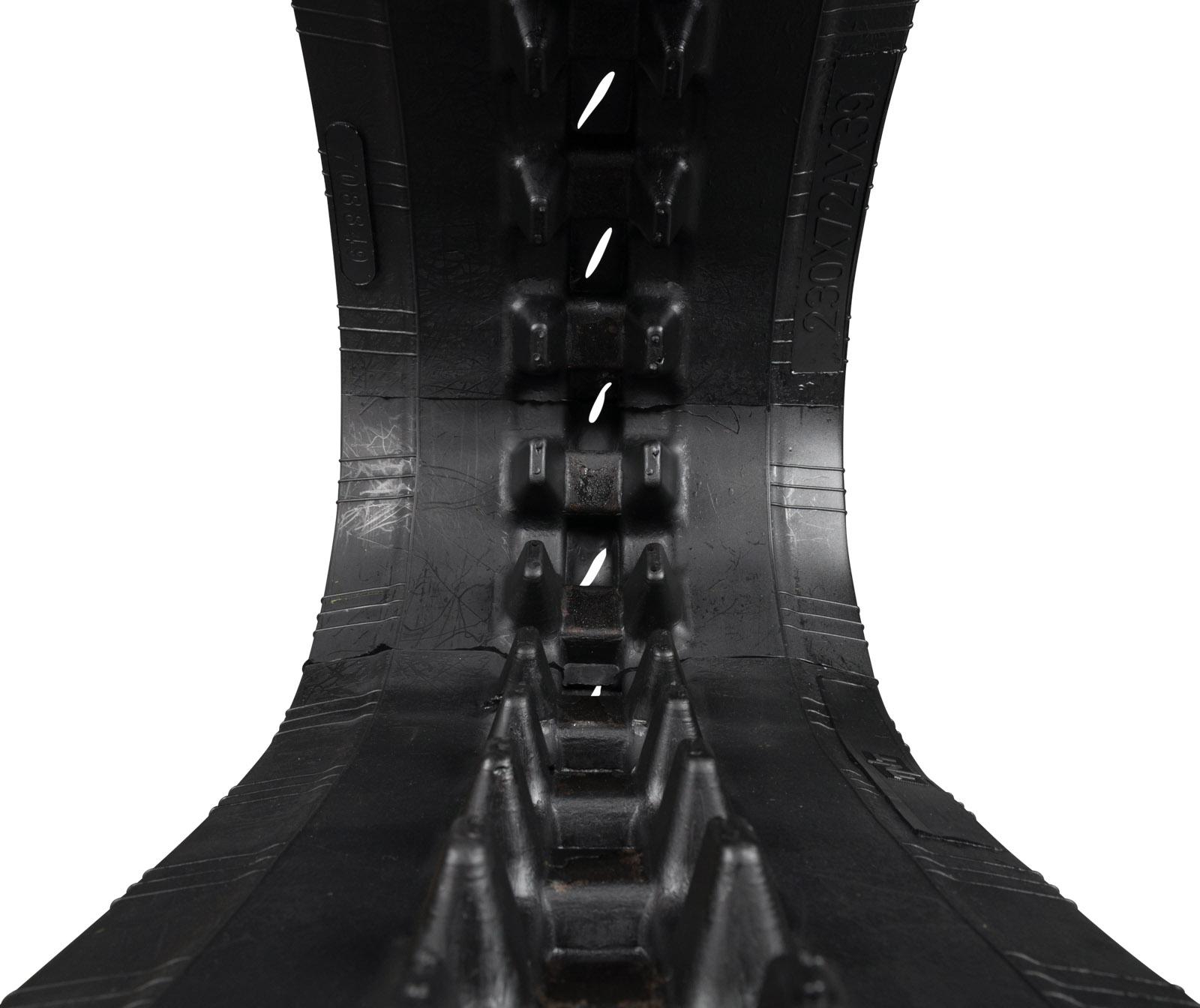 set of 2 9" heavy duty rubber track (230x72x45)
