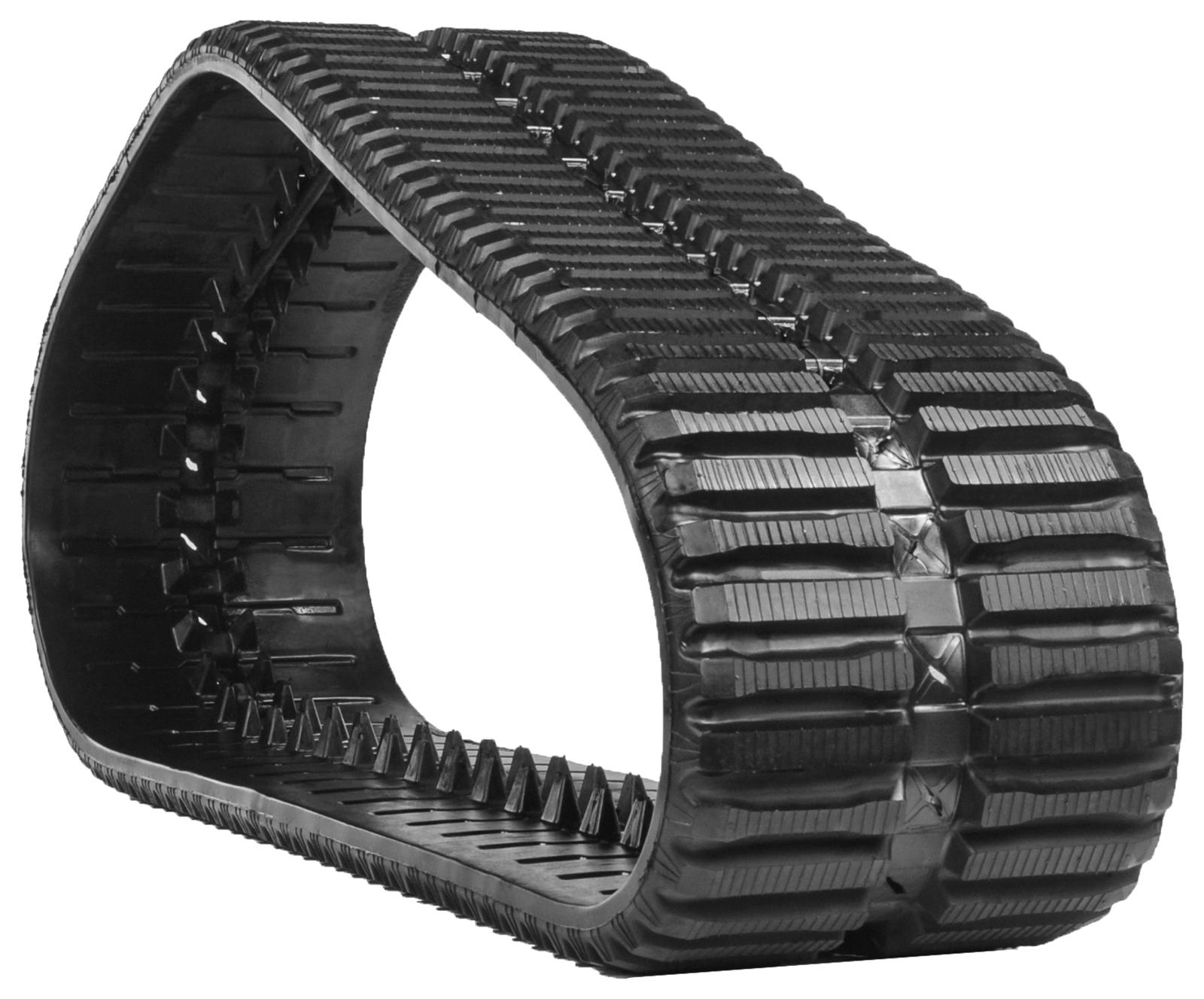 set of 2 16" heavy duty multi-bar pattern rubber track (400x86bx50)