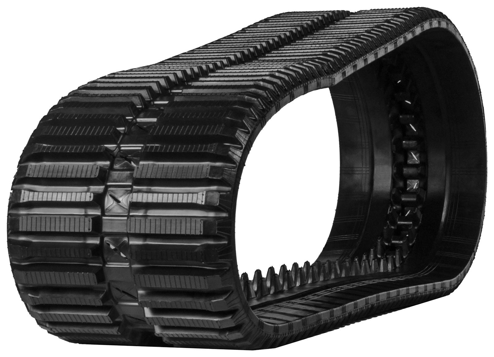 set of 2 16" heavy duty multi-bar pattern rubber track (400x86bx55)