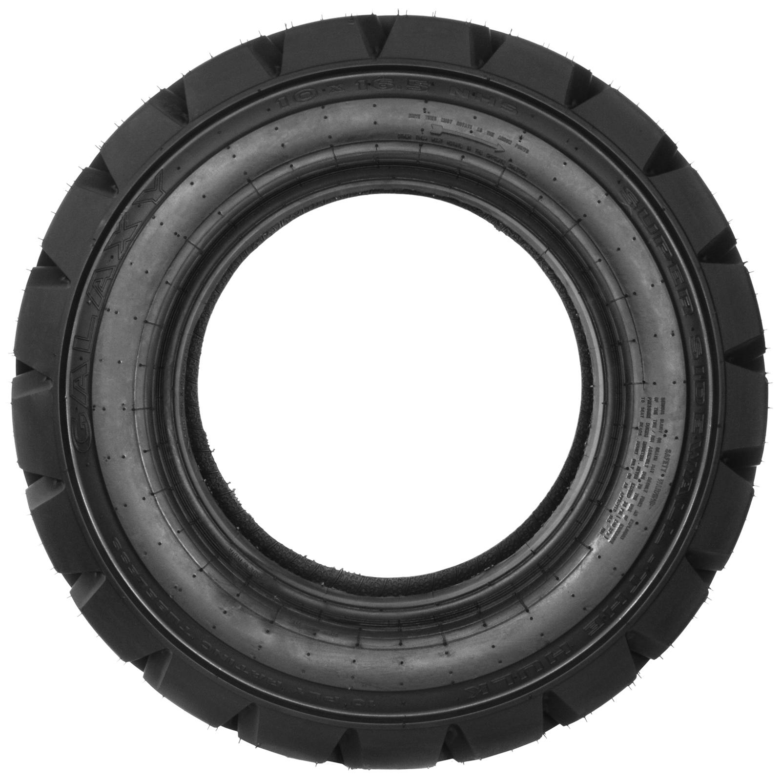 set of 4 10x16.5 galaxy 10-ply hulk l-4/l-5 skid steer tires