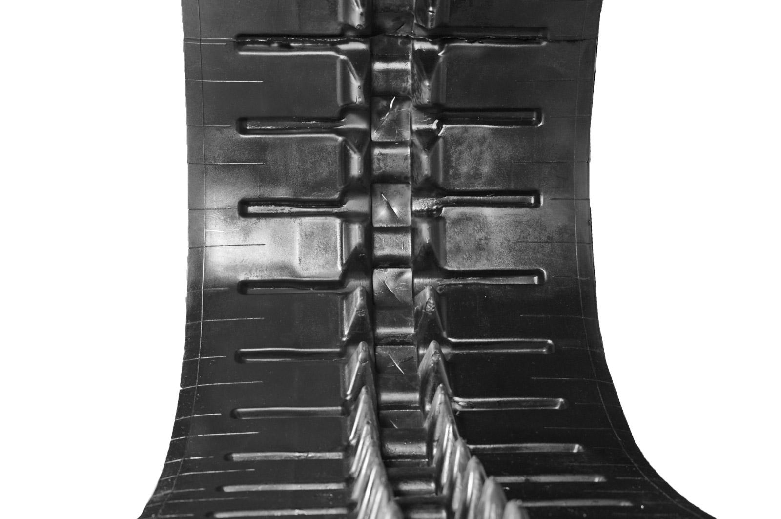 set of 2 18" heavy duty block pattern rubber track (450x100x50)