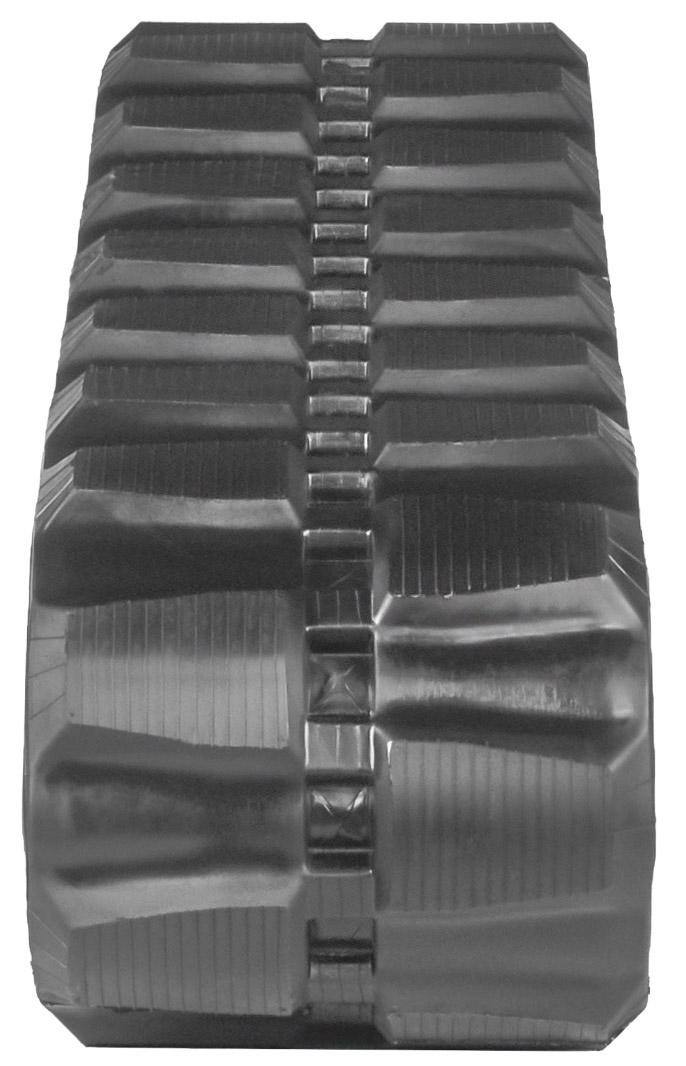 set of 2 18" heavy duty block pattern rubber track (450x100x48)
