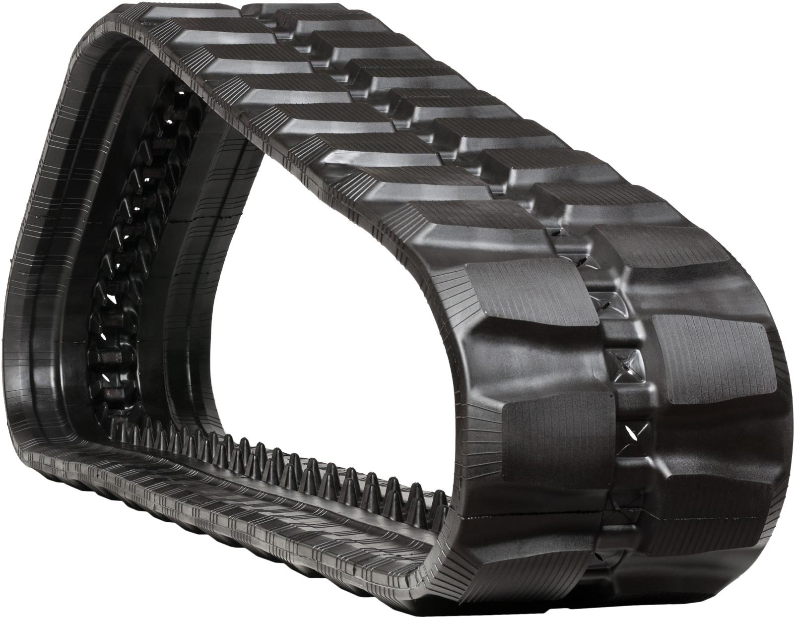 set of 2 18" heavy duty block pattern rubber track (450x86bx58)