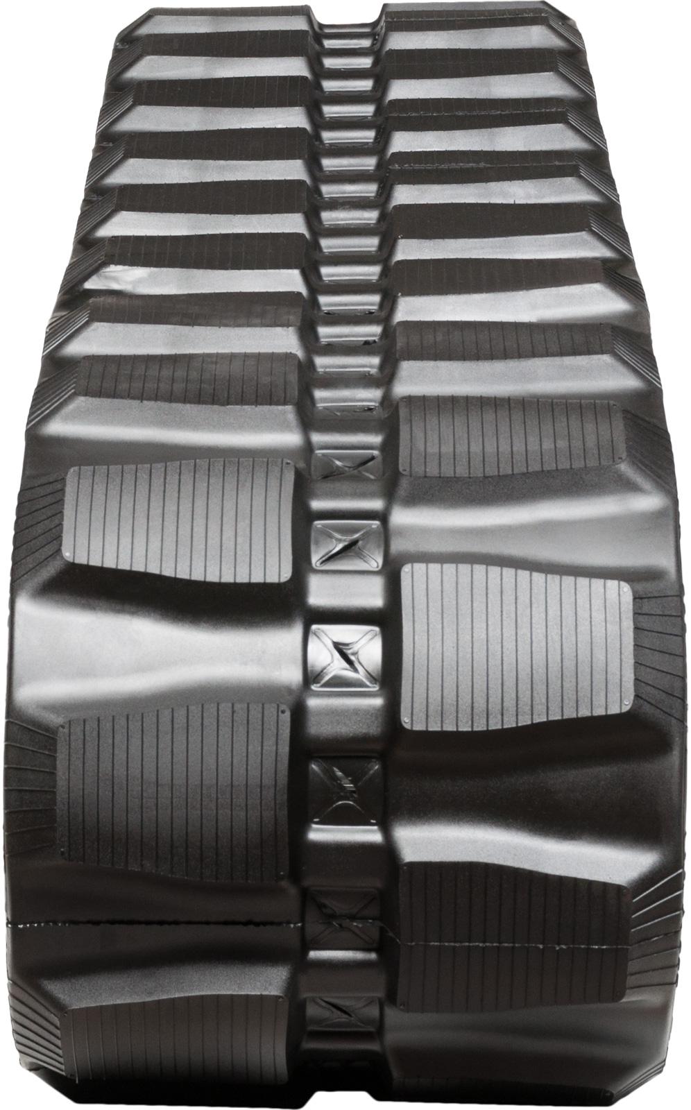 set of 2 16" heavy duty block pattern rubber track (400x86bx55)