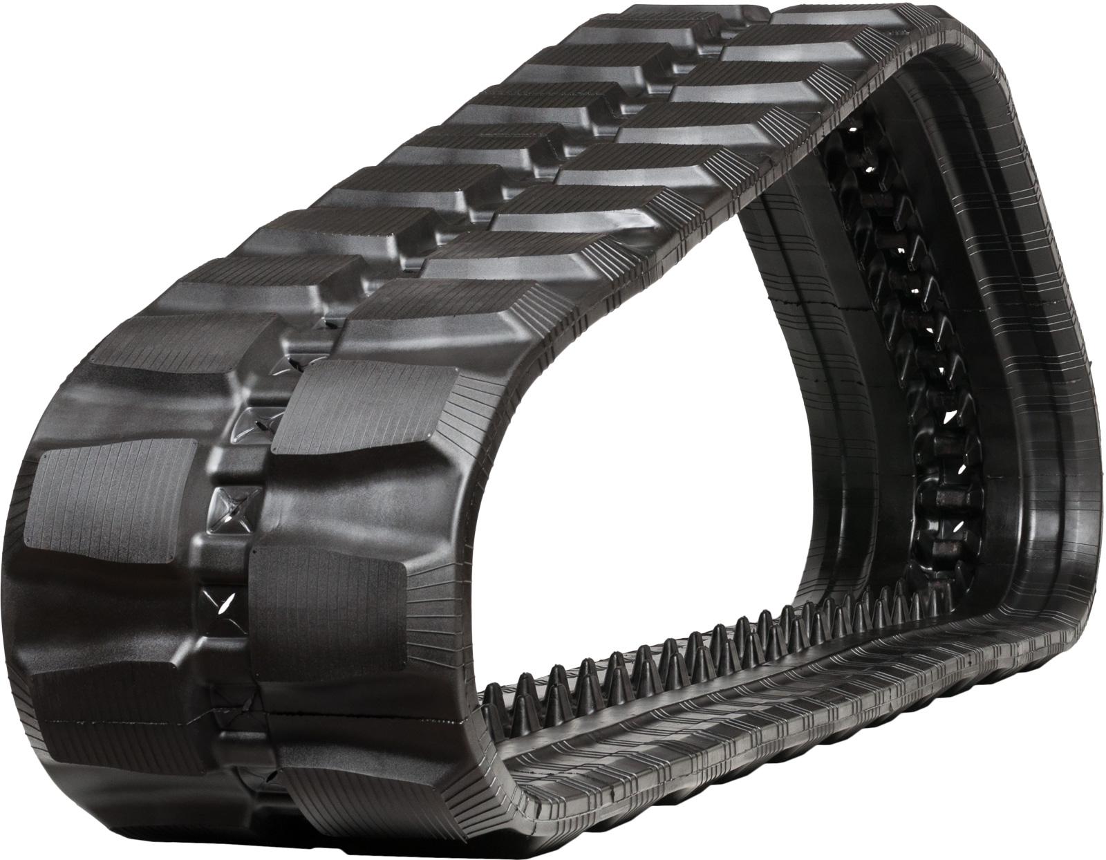 set of 2 16" heavy duty block pattern rubber track (400x86bx50)