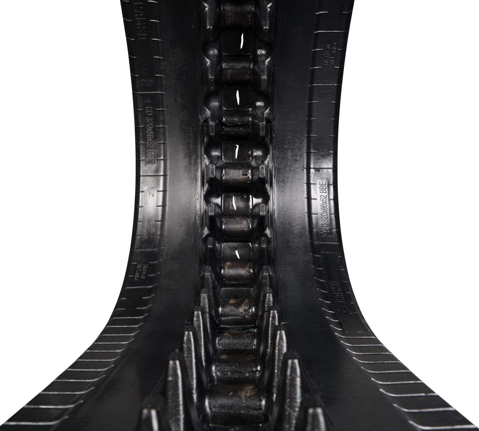 set of 2 13" camso heavy duty sawtooth pattern rubber track (320x86bx53)