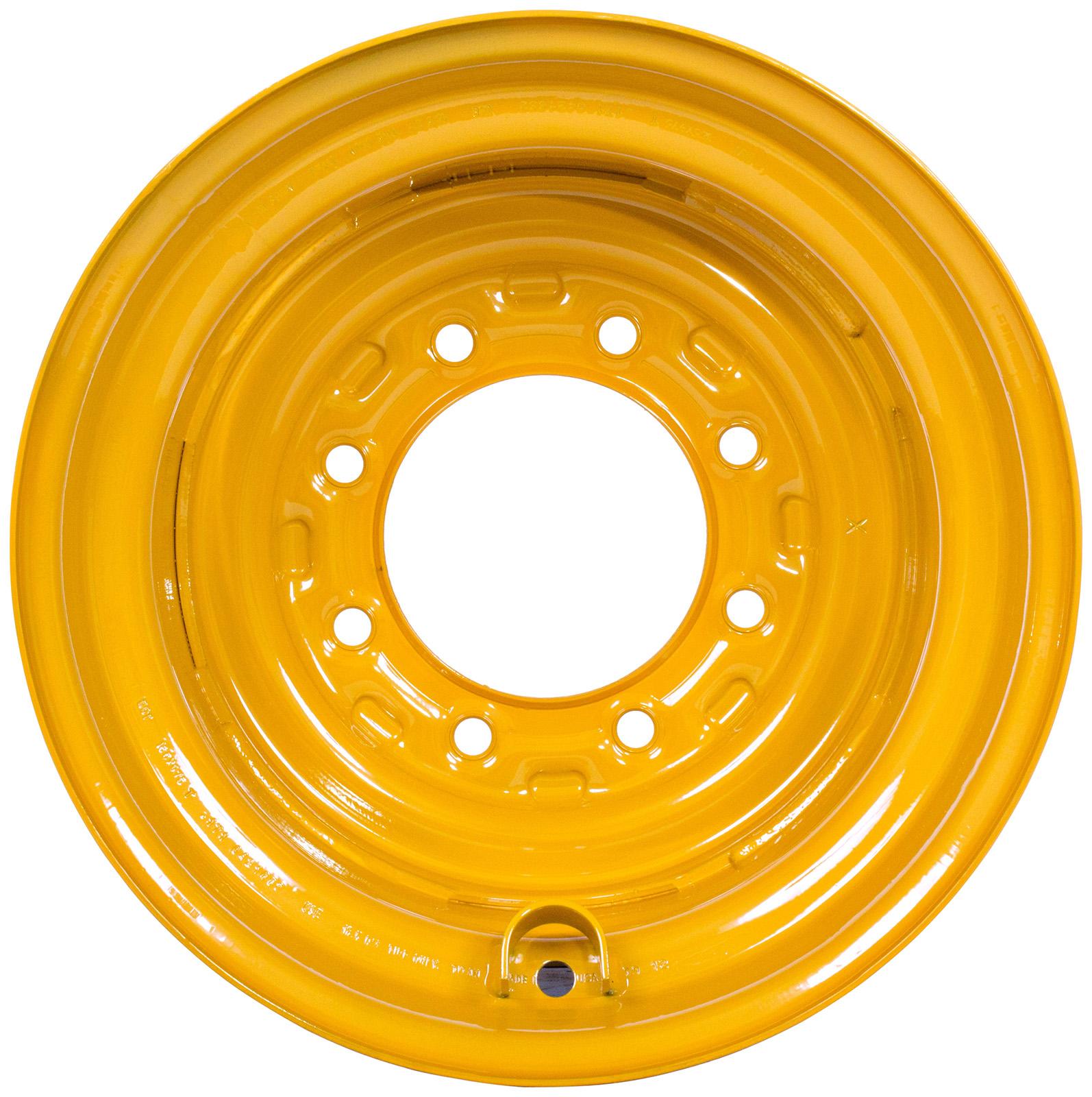 set of 4 titan wheels 17.5x10.5 - 7 1/2" offset 8x8 bolt yellow