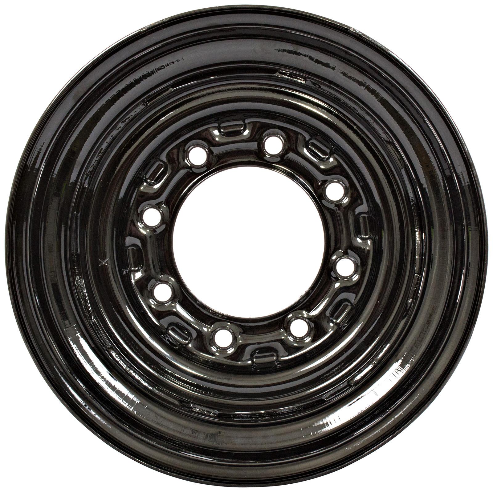 set of 4 titan wheels 16.5x9.75 - 4" offset 8x8 bolt black