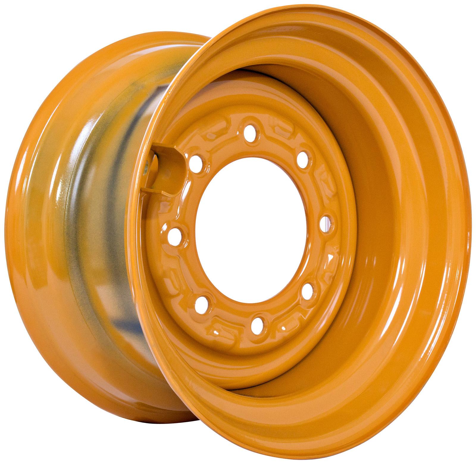set of 4 titan wheels 16.5x8.25 - 4 3/8" offset 8x8 bolt case tan