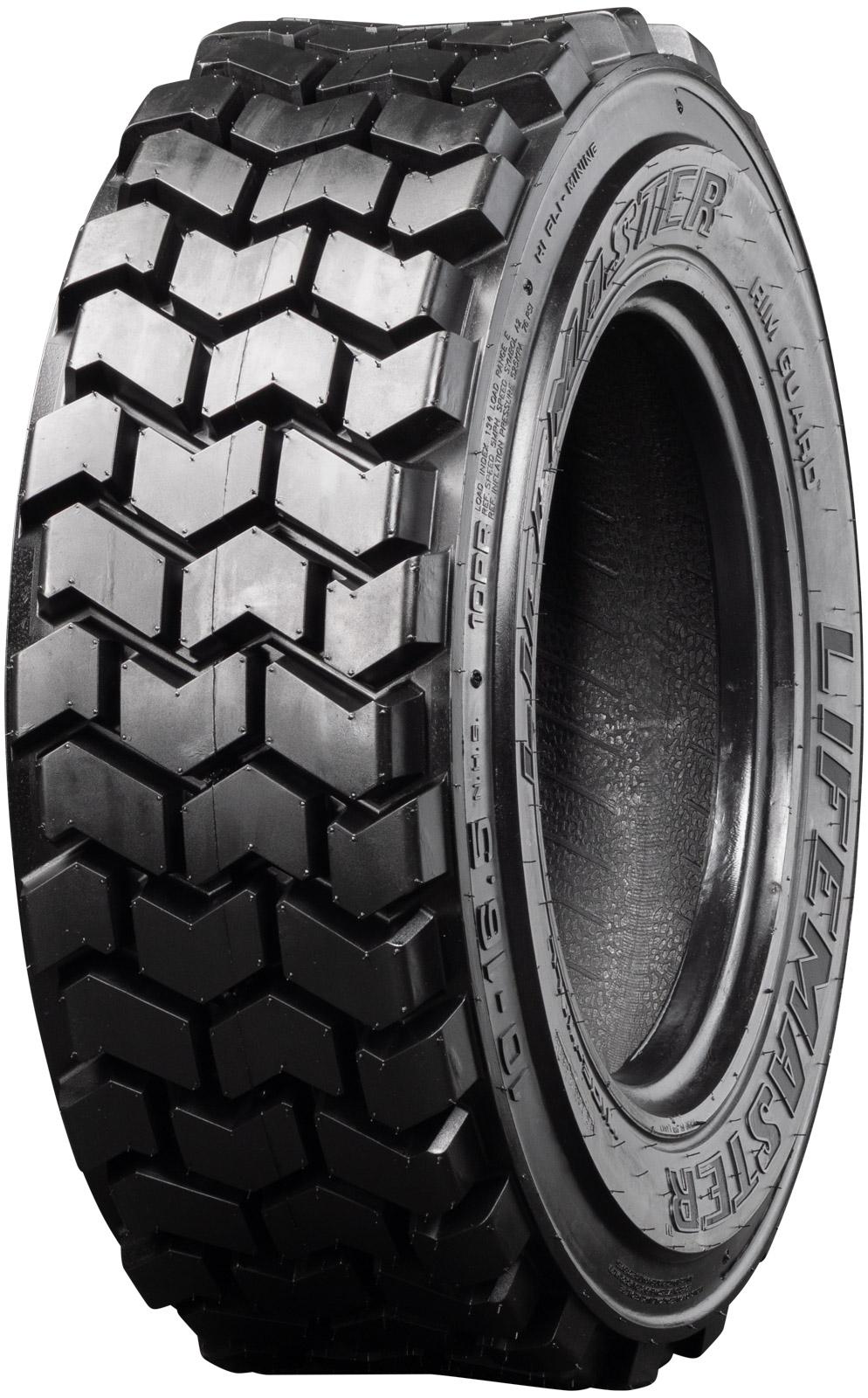 set of 4 10x16.5 10-ply lifemaster skid steer extreme duty tires