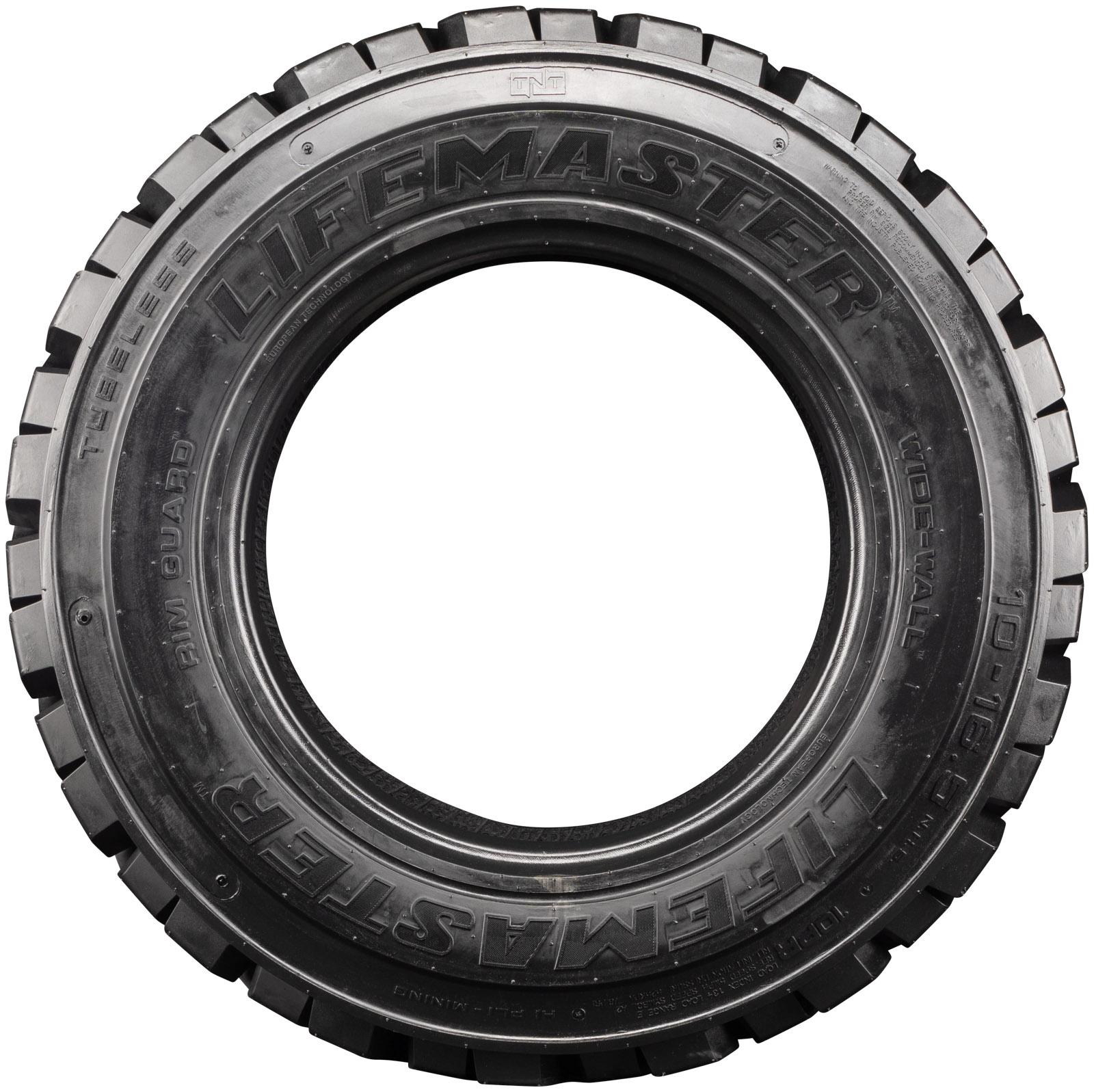 set of 4 10x16.5 10-ply lifemaster skid steer extreme duty tires
