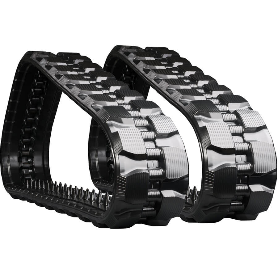 komatsu ck25 set of 2 13" bridgestone extreme duty block tread rubber tracks (320x86bx52)