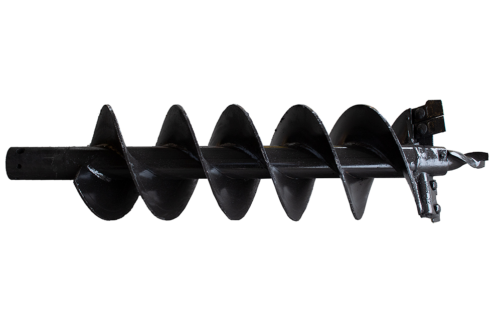 Lowe Manufacturing SQ-12 Skid Steer Auger Bit - 12" Diameter, 2-9/16" Round Collar, 48" Tall