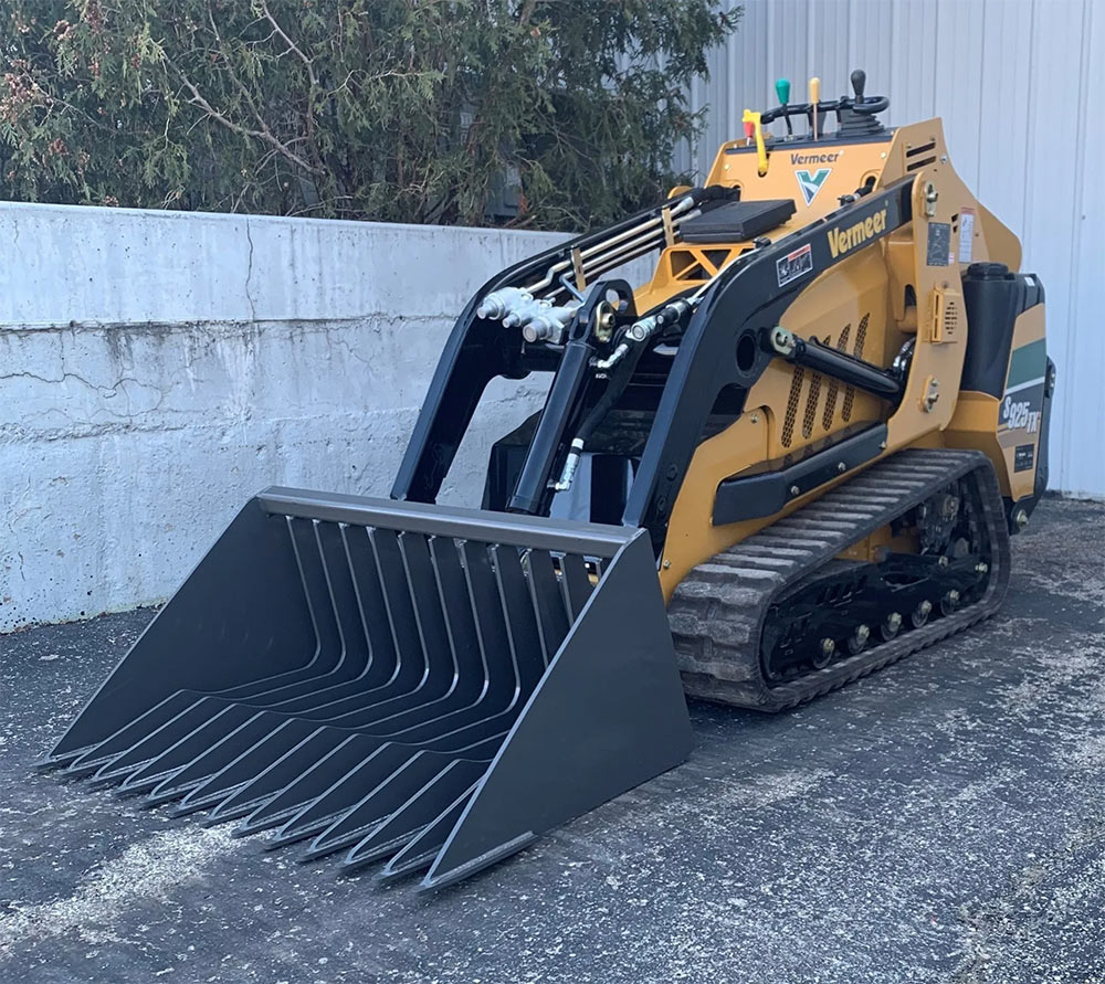 mini skid steer rock bucket | berlon