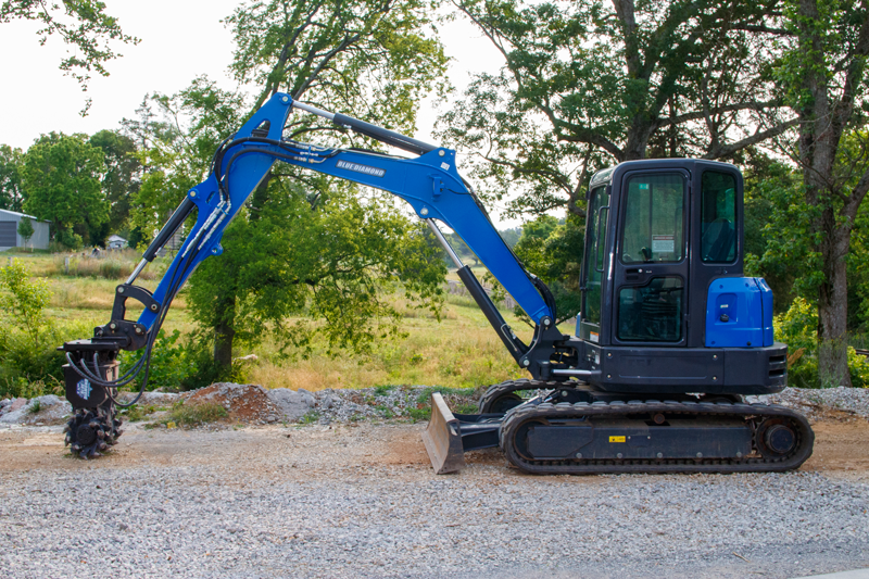 Excavator Rock & Concrete Grinder Attachment