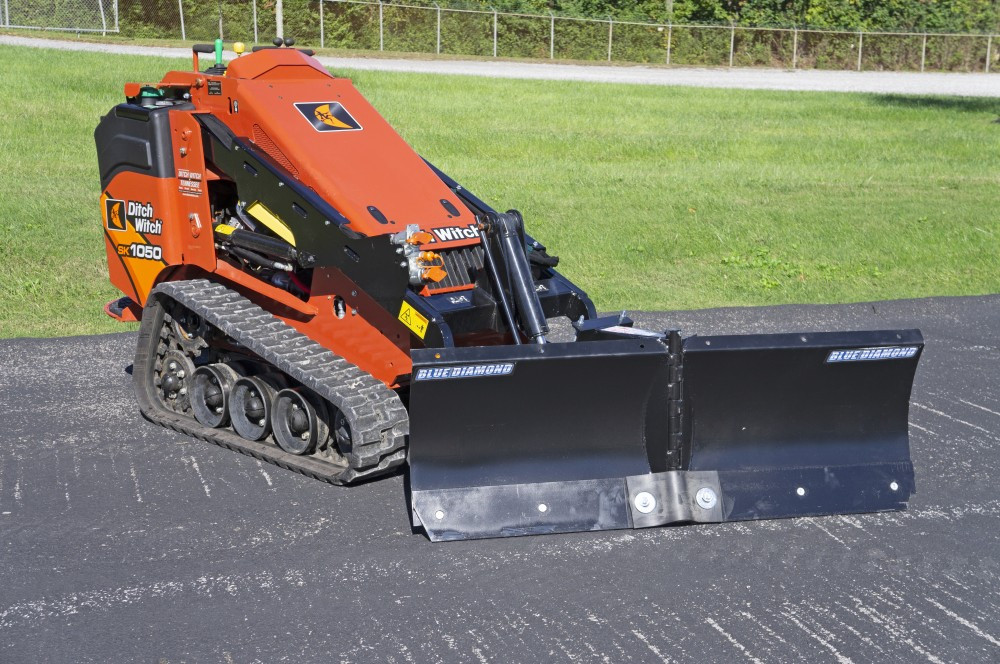 mini skid steer v-blade | blue diamond