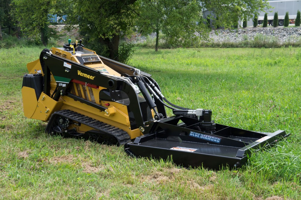 Brush Cutter Attachment for Mini Skid Steer | Blue Diamond