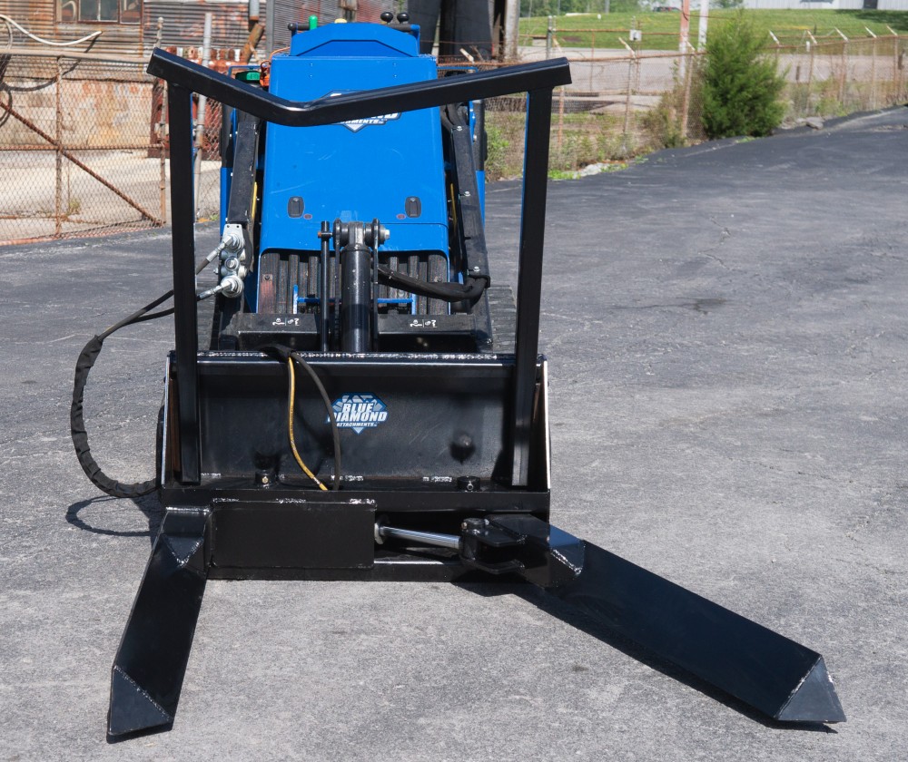 mini skid steer nursery forks | blue diamond