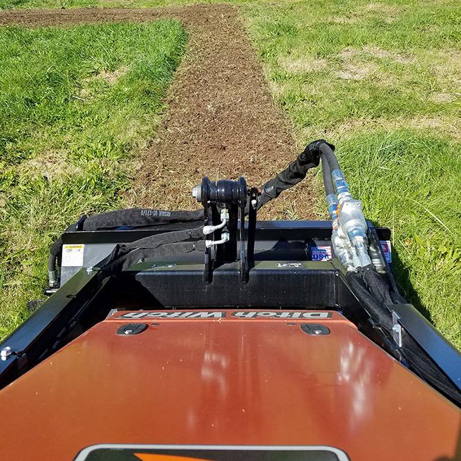 mini skid steer rototiller | blue diamond