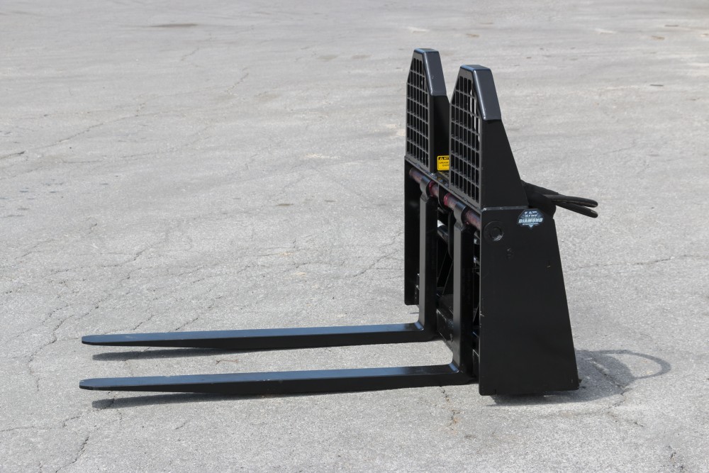 severe duty hydraulically adjusting pallet forks | blue diamond