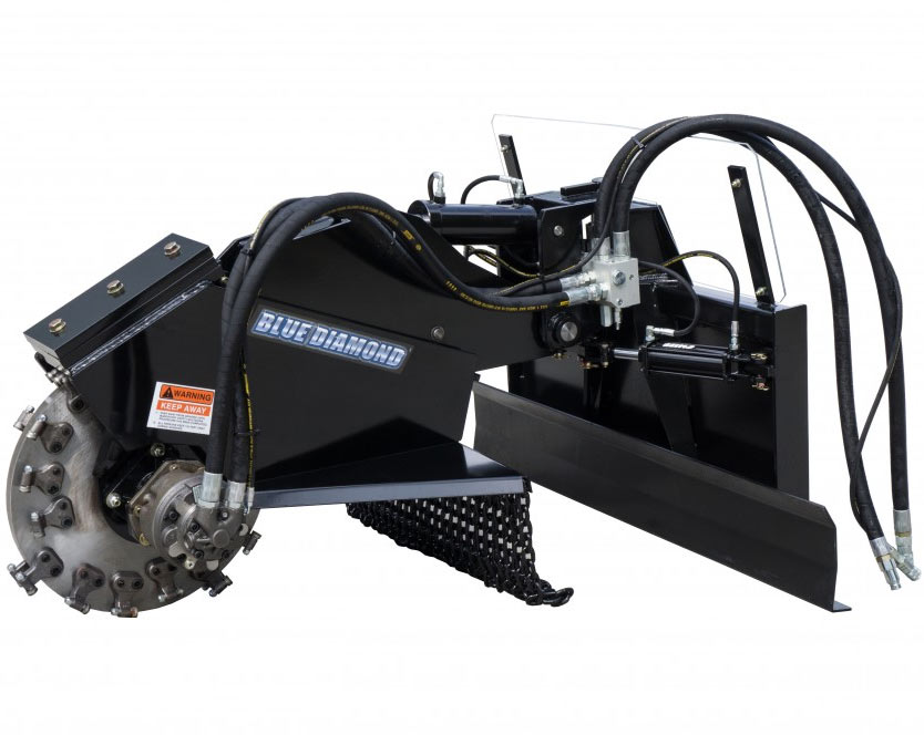 Swing Arm Skid Steer Stump Grinder by Blue Diamond