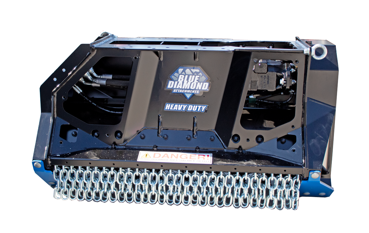 excavator drum mulcher - heavy duty | blue diamond