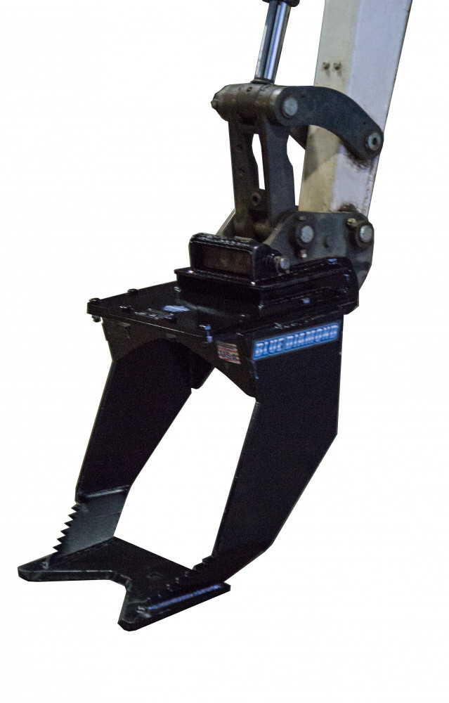 mini excavator tree grubber | blue diamond