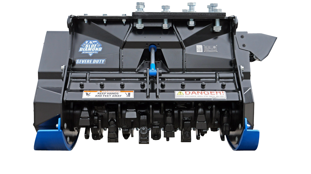 excavator drum mulcher - severe duty | blue diamond