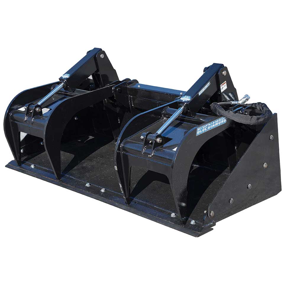 brand new blue diamond 78" severe duty grapple bucket