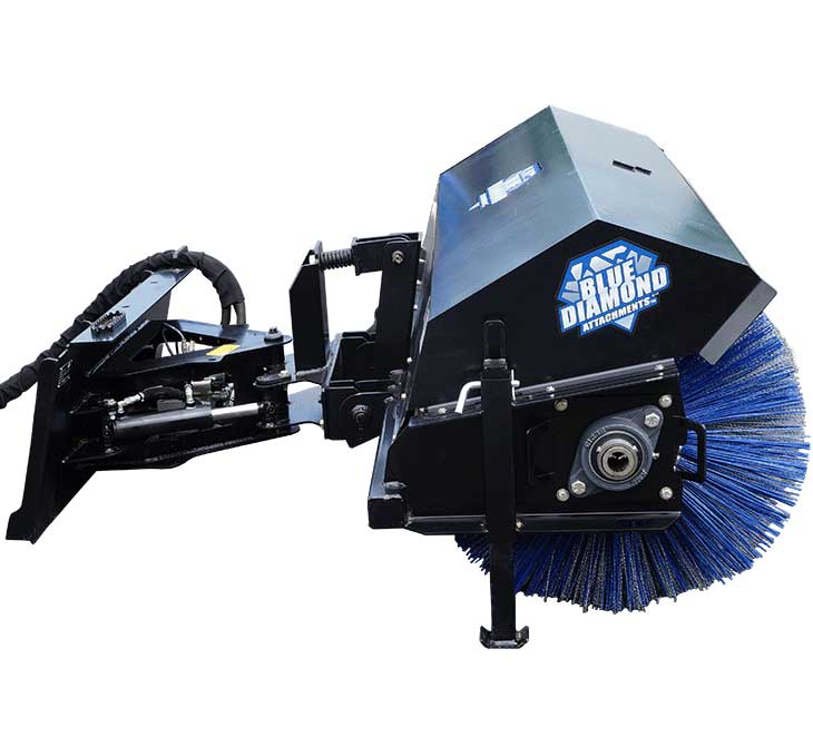 72" severe duty rotary broom | blue diamond