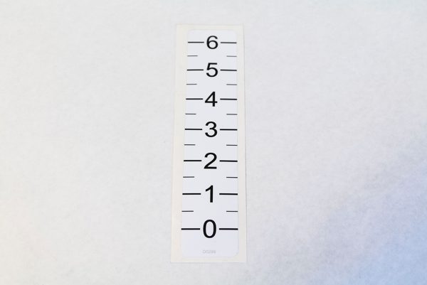 cold planer depth indicator decal