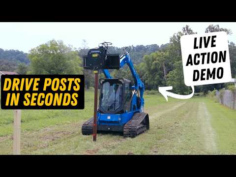  vibrating post driver - excavator | blue diamond