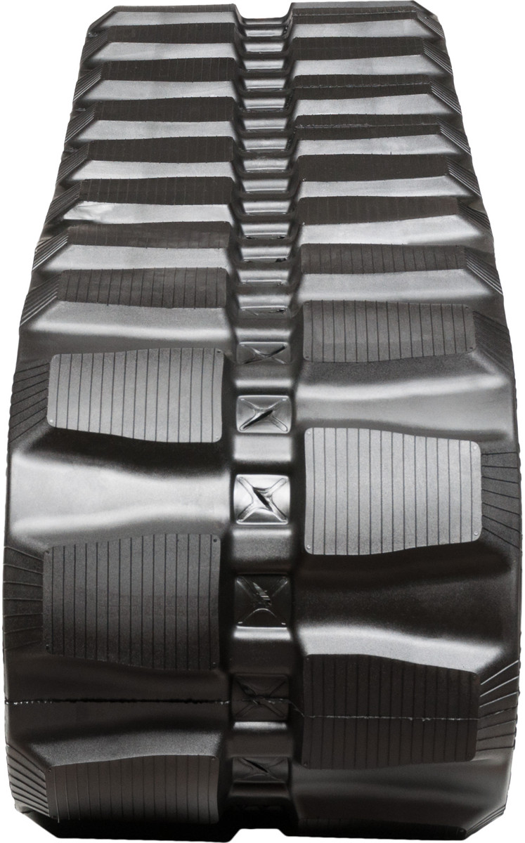 set of 2 18" heavy duty block pattern rubber track (450x86bx55)